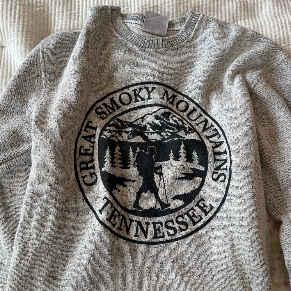 Great Smoky Mountains Gray Sweater